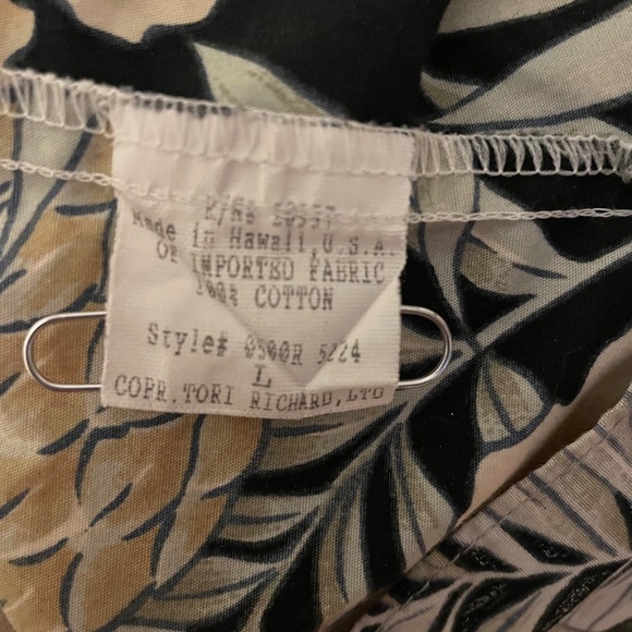 Tori Richard Vintage Aloha Shirt Made In Hawaii - Picture 5 of 8